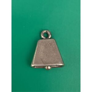Cow Bell Sterling Silver Jewelry Charm #farm #western #bells